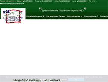 Tablet Screenshot of languedocisolation.com